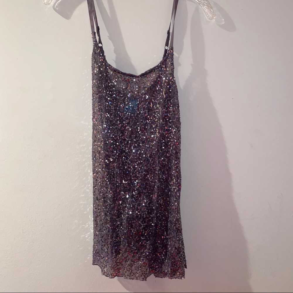 Silver Sequin Cami